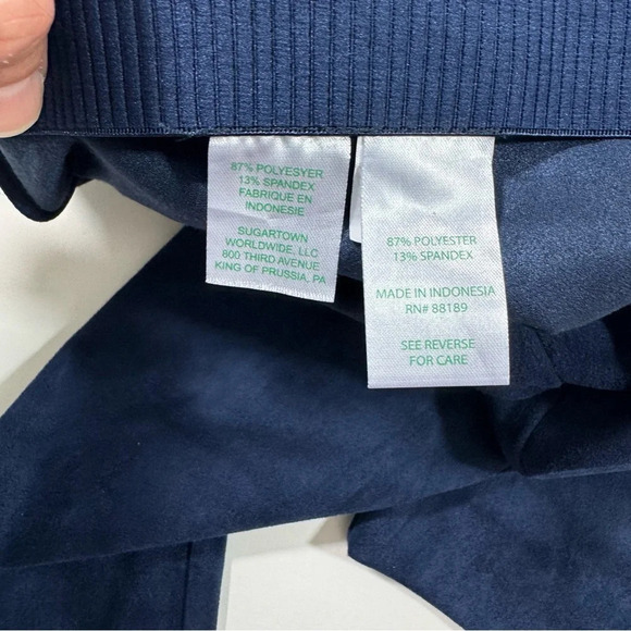 LILLY PULITZER 29" Anika Ultra Suede Legging Pant True Navy - Picture 4 of 8